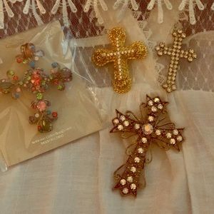 Set of Cross Pins/Brooches